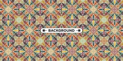 Unique colorful ethnic seamless pattern background vector