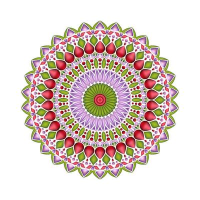 Simple mandala design for coloring. Vector floral mandala