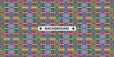 Unique colorful ethnic seamless pattern background vector