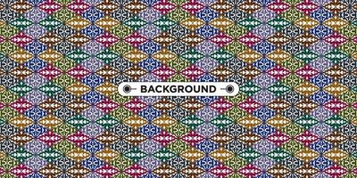 Unique colorful ethnic seamless pattern background vector