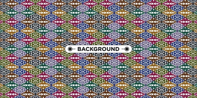 Unique colorful ethnic seamless pattern background