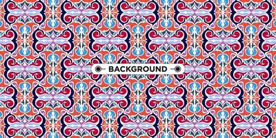 Unique colorful ethnic seamless pattern background vector