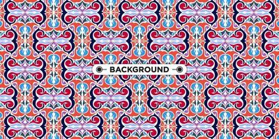 Unique colorful ethnic seamless pattern background vector