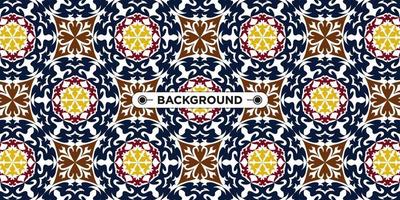 Unique colorful ethnic seamless pattern background vector