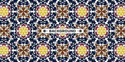 Unique colorful ethnic seamless pattern background vector