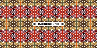 Unique colorful ethnic seamless pattern background vector