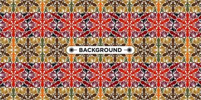 Unique colorful ethnic seamless pattern background vector