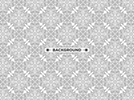 gray ethnic mandala seamless pattern background vector