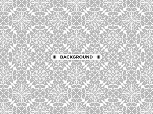 gray ethnic mandala seamless pattern background