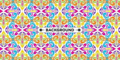 colorful ethnic mandala seamless pattern background vector