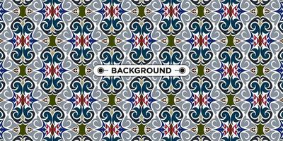 Unique colorful ethnic seamless pattern background vector