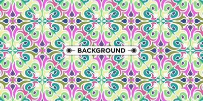 colorful ethnic mandala seamless pattern background vector