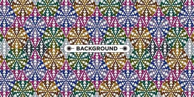 Unique colorful ethnic seamless pattern background vector
