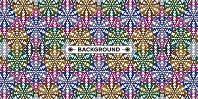 Unique colorful ethnic seamless pattern background vector