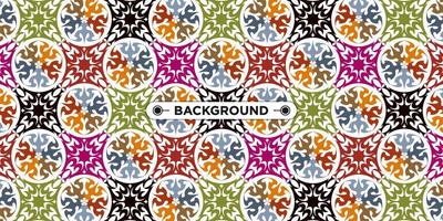 Unique colorful ethnic seamless pattern background vector
