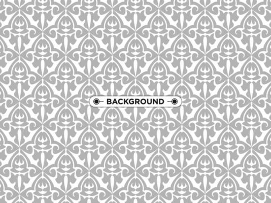 gray ethnic abstract background seamless elegant pattern