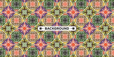 Unique colorful ethnic seamless pattern background vector