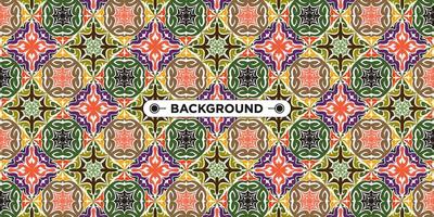 Unique colorful ethnic seamless pattern background vector