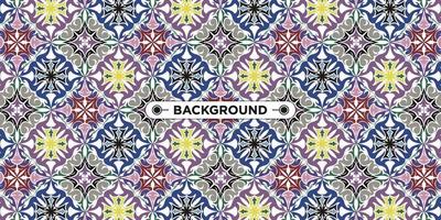 Unique colorful ethnic seamless pattern background vector