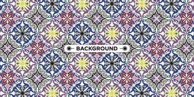 Unique colorful ethnic seamless pattern background vector