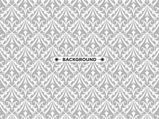 gray ethnic abstract background seamless elegant pattern