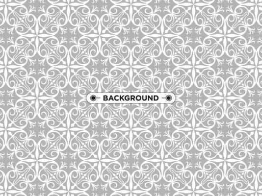 gray ethnic mandala seamless pattern background