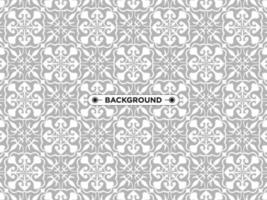 gray ethnic mandala seamless pattern background vector