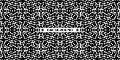 background pattern seamless ethnic geometric black and white vector