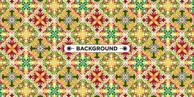 Unique colorful ethnic seamless pattern background vector