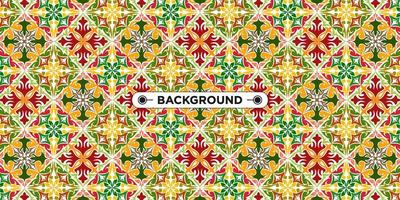 Unique colorful ethnic seamless pattern background vector