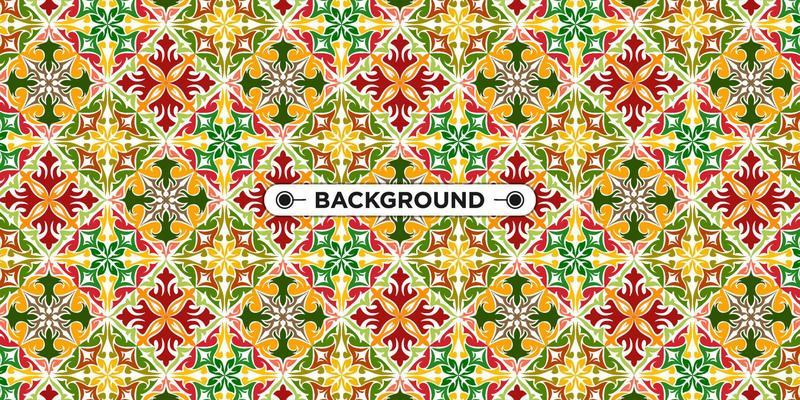 Unique colorful ethnic seamless pattern background