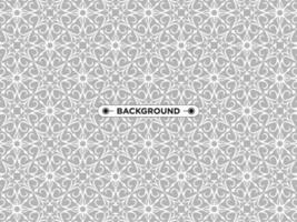 gray ethnic mandala seamless pattern background vector