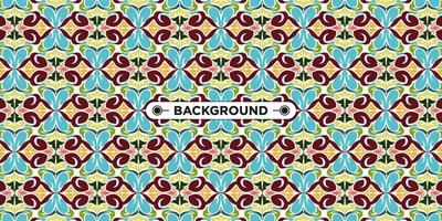 Unique colorful ethnic seamless pattern background vector