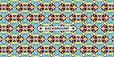 Unique colorful ethnic seamless pattern background vector