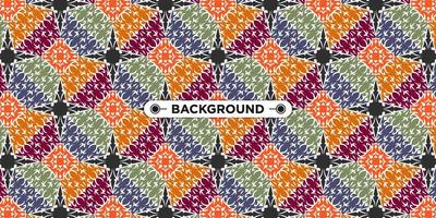 Unique colorful ethnic seamless pattern background vector