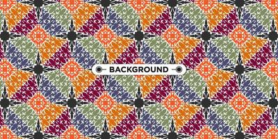 Unique colorful ethnic seamless pattern background vector