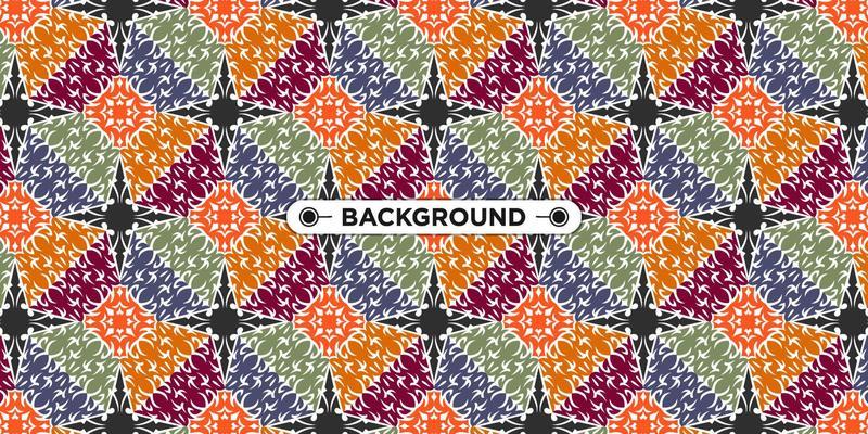 Unique colorful ethnic seamless pattern background