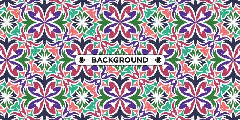 colorful ethnic mandala seamless pattern background