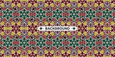 Unique colorful ethnic seamless pattern background vector