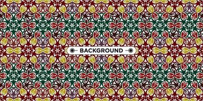 Unique colorful ethnic seamless pattern background vector