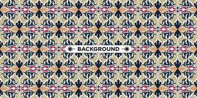Unique colorful ethnic seamless pattern background vector
