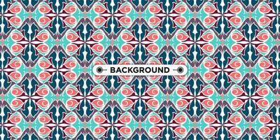 Unique colorful ethnic seamless pattern background vector