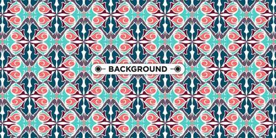 Unique colorful ethnic seamless pattern background vector