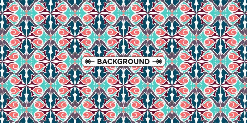 Unique colorful ethnic seamless pattern background