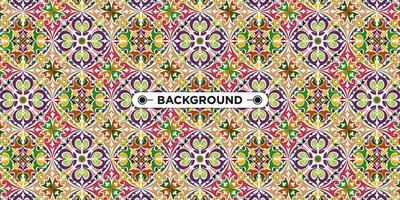 Unique colorful ethnic seamless pattern background vector