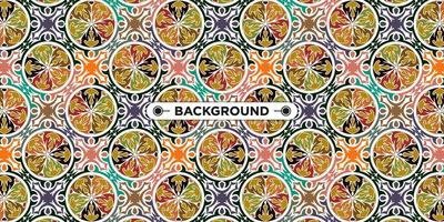 Unique colorful ethnic seamless pattern background