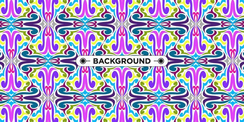 colorful ethnic mandala seamless pattern background