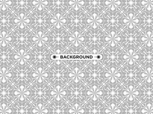 gray ethnic mandala seamless pattern background