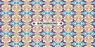 Unique colorful ethnic seamless pattern background vector