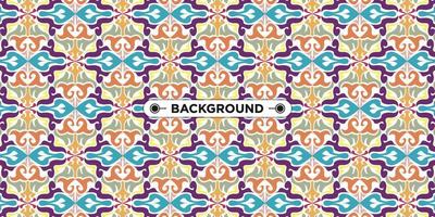 Unique colorful ethnic seamless pattern background vector